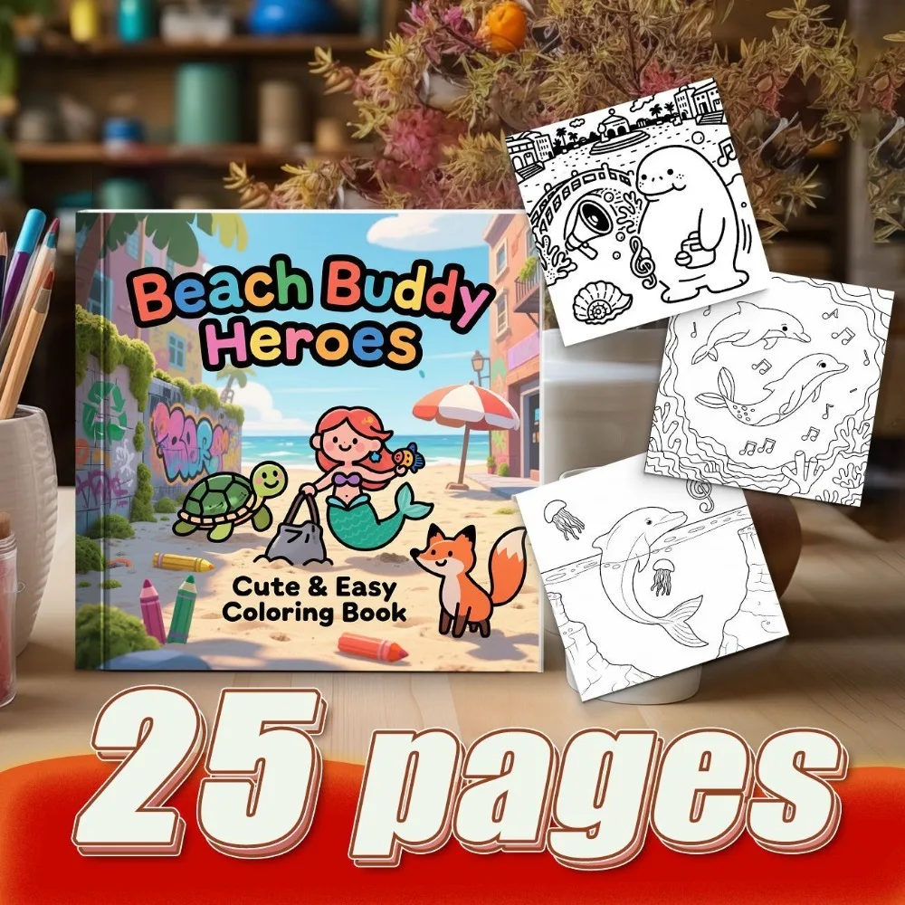 High Density Ocean Mermaid Graffiti Coloring Book DIY Creation Personalized Coloring Book Express Creativity Graffiti