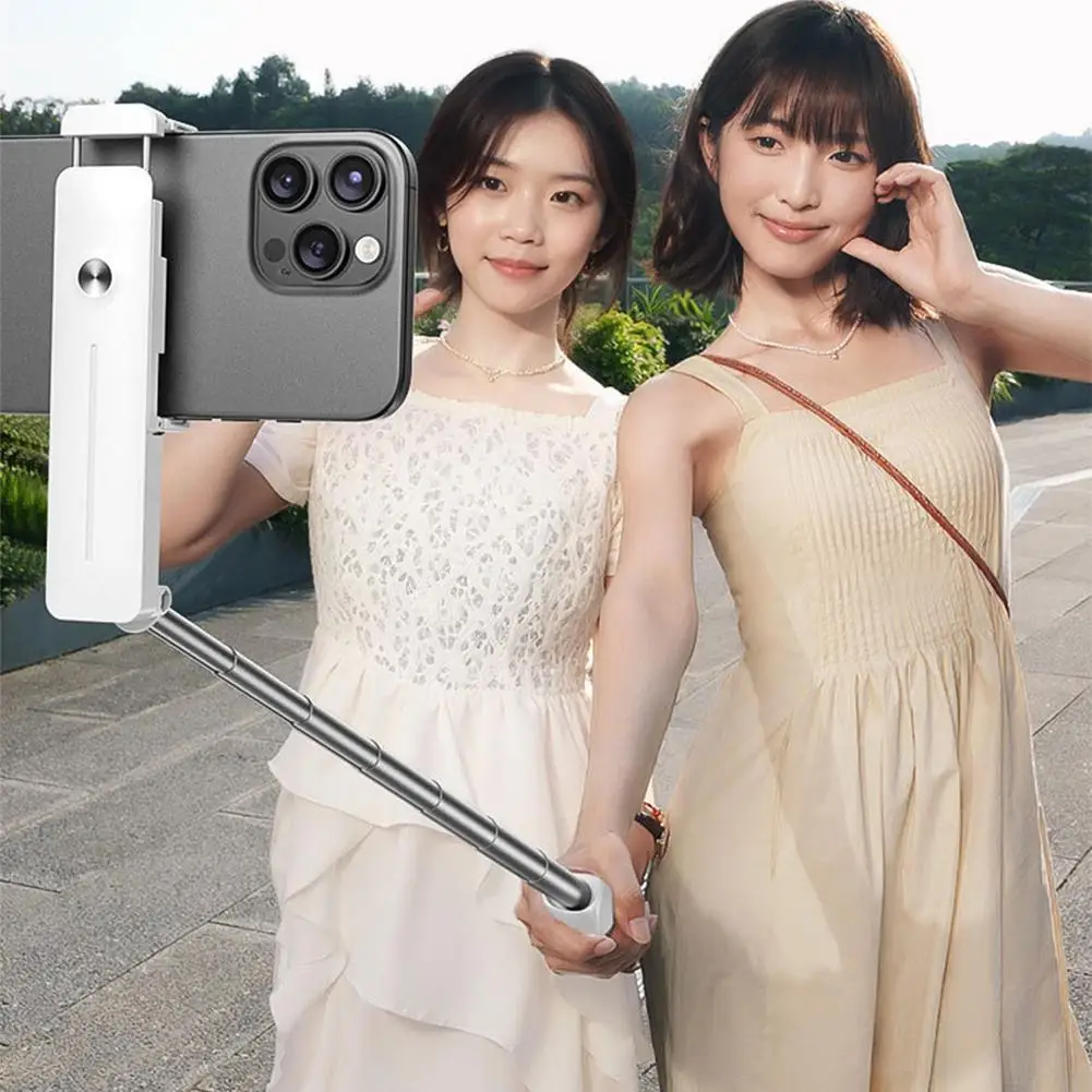 

Mini Selfie Stick Retractable Bluetooth Wireless Handheld Selfie Stick Stand 3 In 1 Phone Stand Tripod For Vlog Live Broadc A7M7