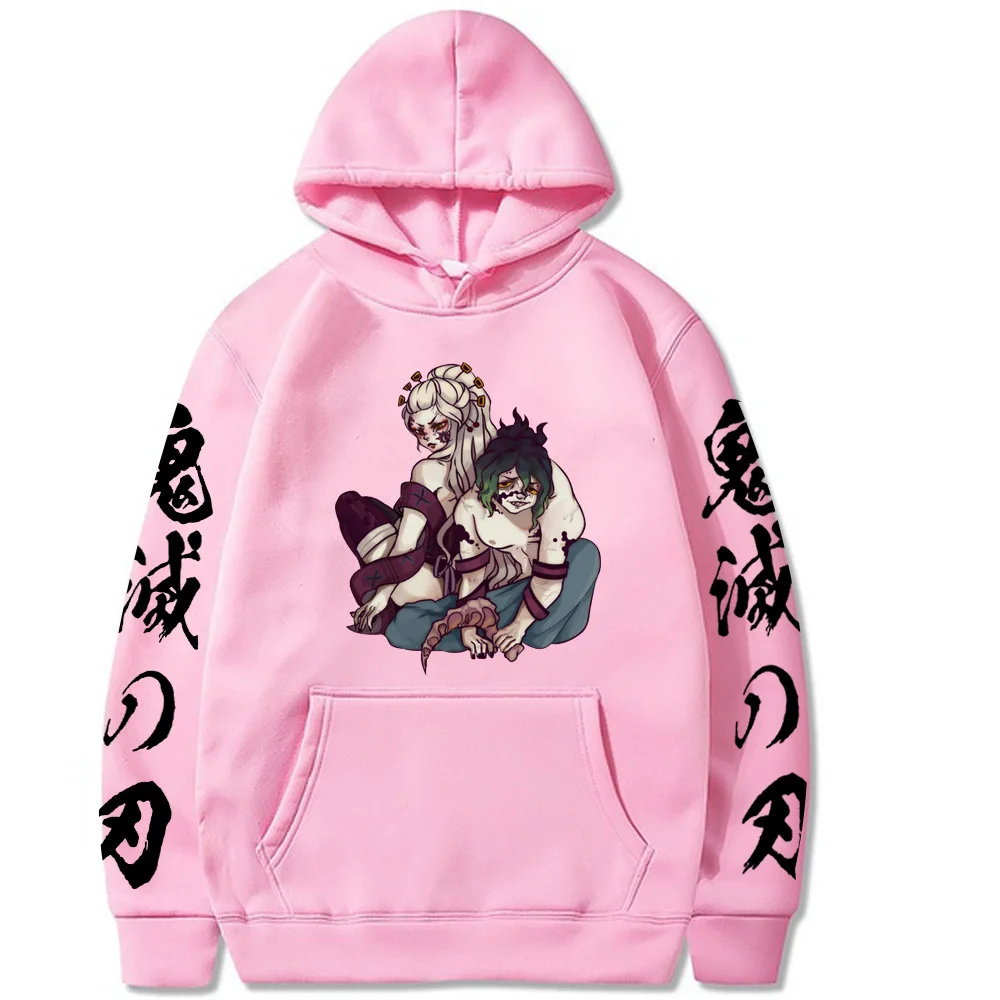 Demon Slayer Character Impressions Fashion Sports Street Style Casual Hoodies Anime Women's Clothing