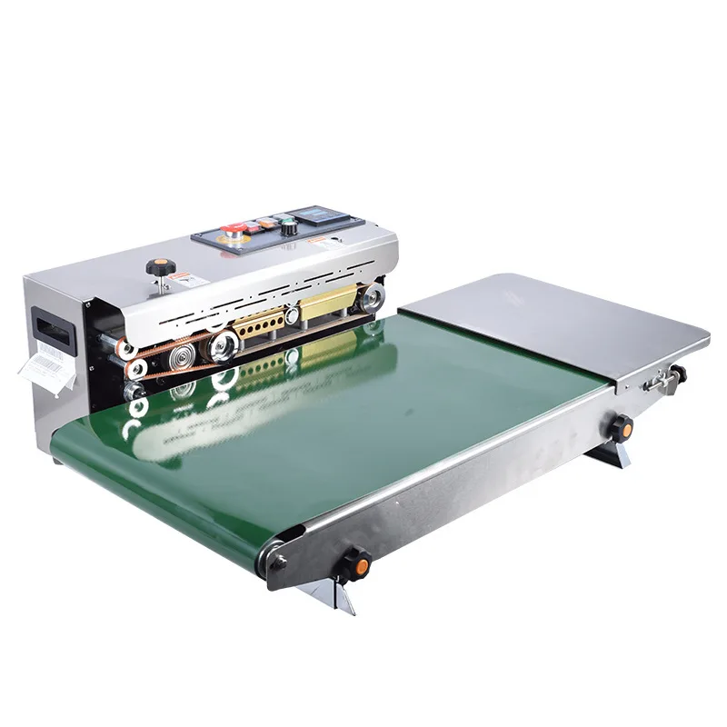 Automatic Continuous Sealing Machine for Commercial Rice Steamed Bread Dumplings fro zen Meat Fish Bags with Thin Film Packaging