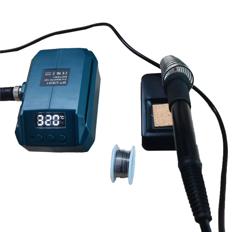 Imagem -03 - Kit de Ferro de Solda sem Fio Portátil dc Ferro de Solda de Lítio para Makita 18v Bateria de Lítio com Fio de Estanho Solda 60w