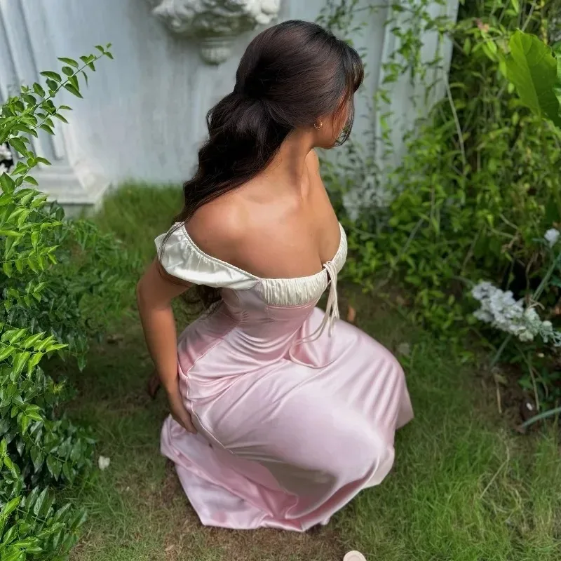 

Элегантные платья с открытыми плечами, фасона «русалка», без рукавов, для банкетов, вечеринок, отпуска, в стиле Y2K, сказочные макси-платья для знаменитостей.