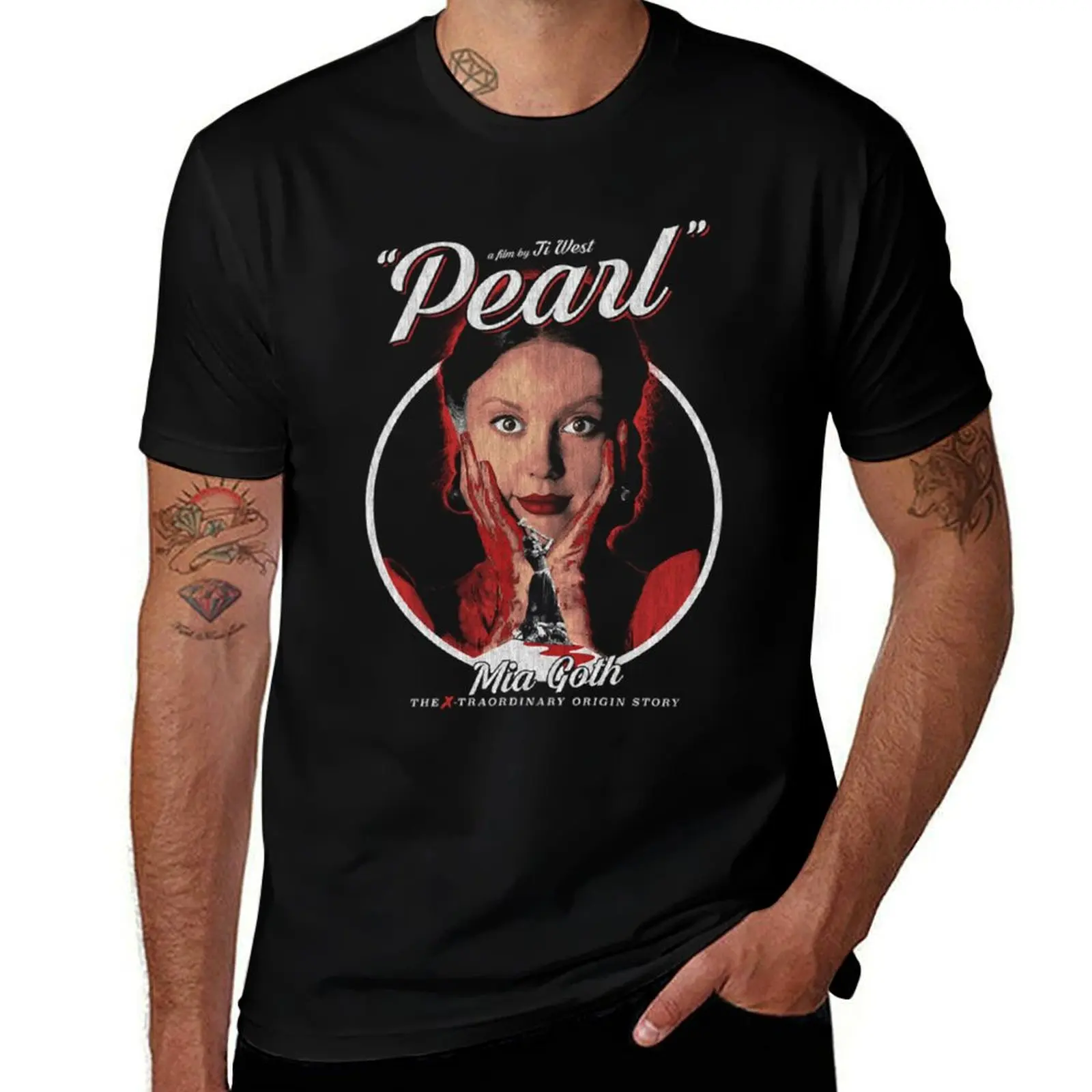 Péárl, DISTRéSSéD, á24 films, Cúlt Clássic T-Shirt baggy shirts Aesthetic clothing tee shirts for men