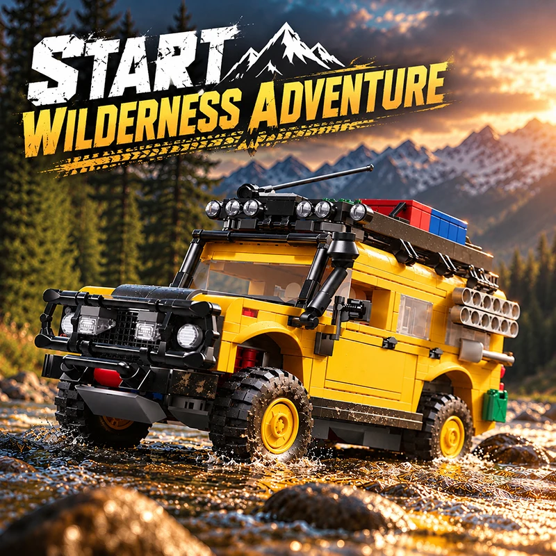 Technical Blocks Camper SUV Cars Sets Off-Road Vehicle Caravan Creative MOC Building Toys Christmas Gifts Adult Bricks Model