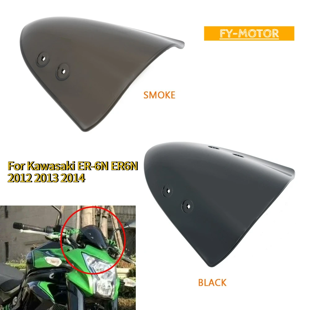 

Motorcycle Wind Deflector Windshield Windscreen Visor For Kawasaki ER-6N ER6N 2012 2013 2014