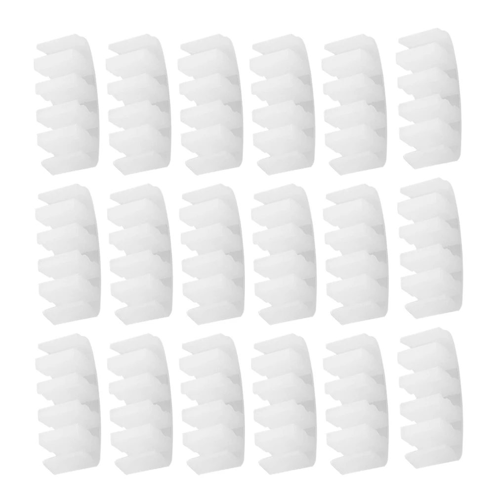 

100Pcs Removable Cutlery Box Organizer Parts Plastic Dividers Invisible Elegant Design Long Lasting Detachable Card Slot