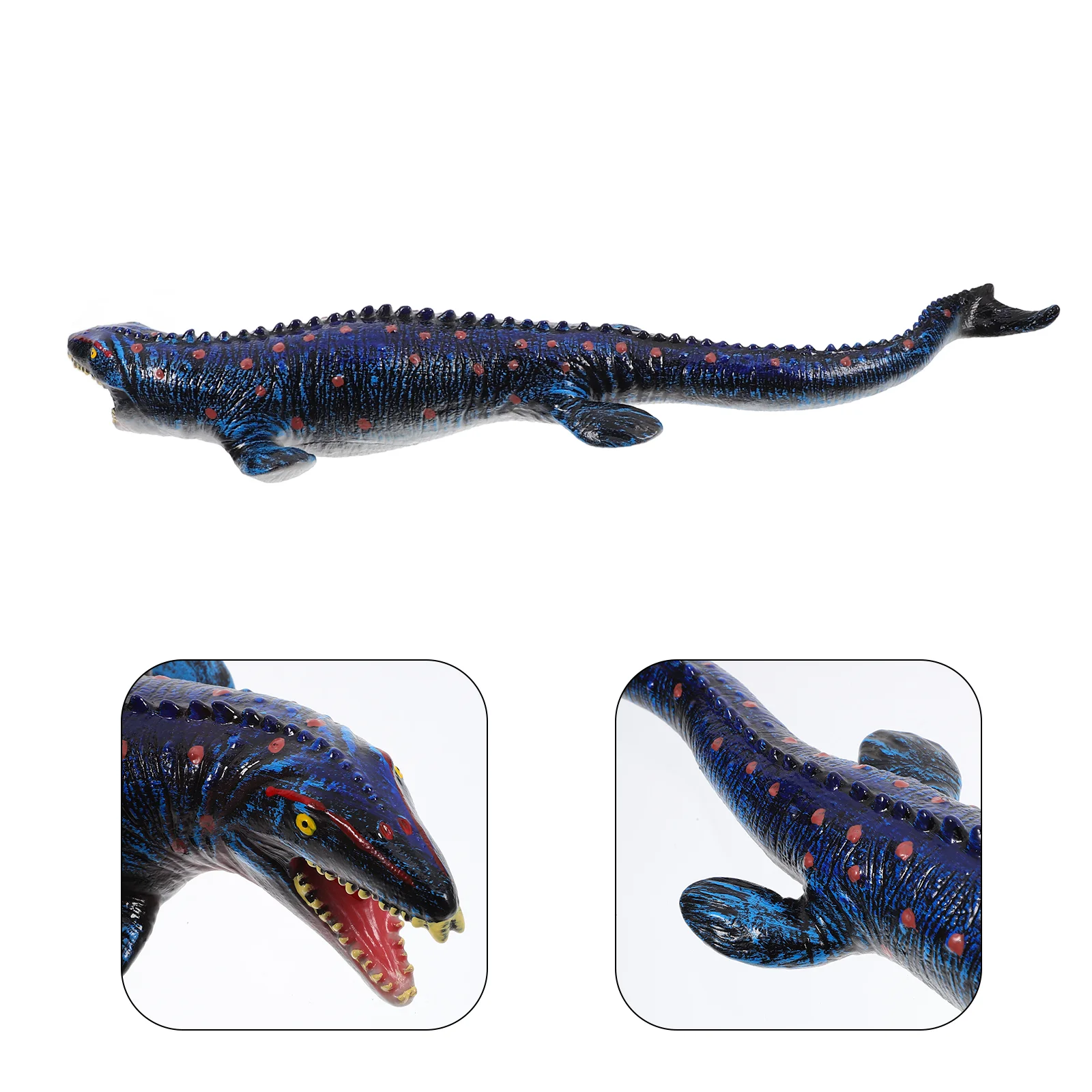 Mosasaur Model Simulated Dinosaur Recognition Figurines Statue Big Vinyl Animal