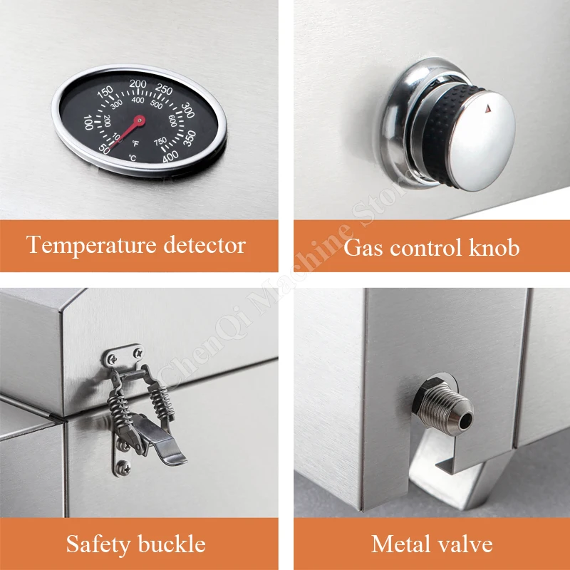 شواء شواء المحمولة يندبروف الفولاذ المقاوم للصدأ الغاز موقد للتخييم في الهواء الطلق نزهة شواء النمط الأمريكي المنزل الشواء الخيشومية