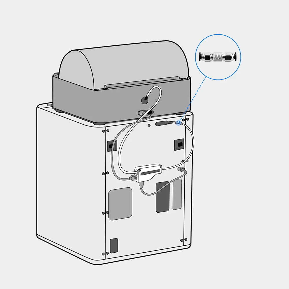 PTFE-Schlauch Pneumatischer Anschluss für Bambu Lab 3D-Drucker X1 X1C P1P P1S 1,75mm Filament Extruder Bambulabs 3D-Druckerteile – Detail 1