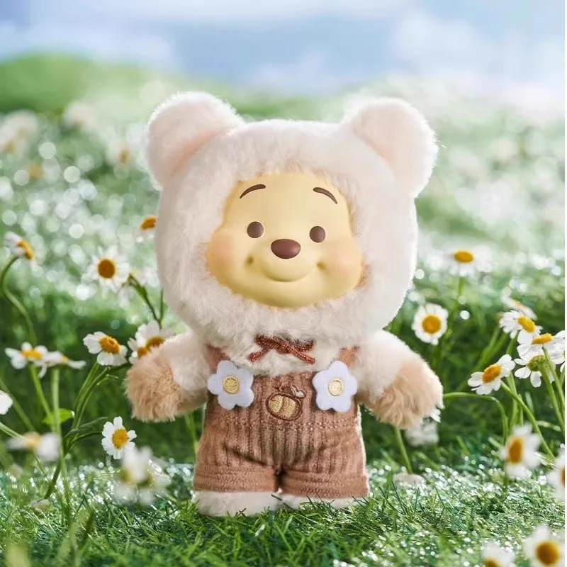 

Виниловый комбинезон ярких цветов Disney Winnie the Pooh, слепая коробка - модная игрушка, коллекционная фигурка, милый настольный декор, милый
