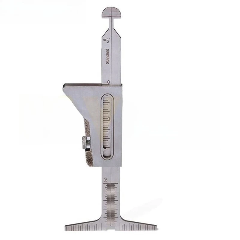 Stainless steel overall 1-15MM weld inspection ruler, small height/large height gauge