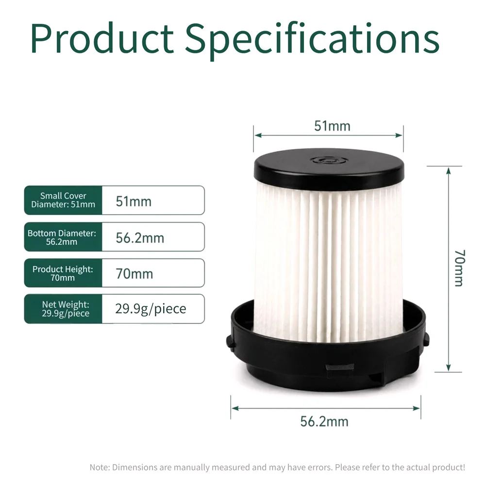 Replacement Filter Set for SVHT V15 Cordless Vacuum Cleaner Engineered to Match OEM Specifications for Seamless Integration