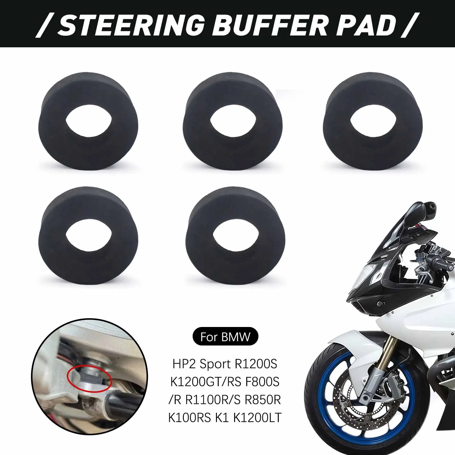

Steering cushioning cushion pad For BMW R1250RT R1250GS R1250R R1100R F800S F800R F800ST F800GT R850R S1000RR Motorcycle