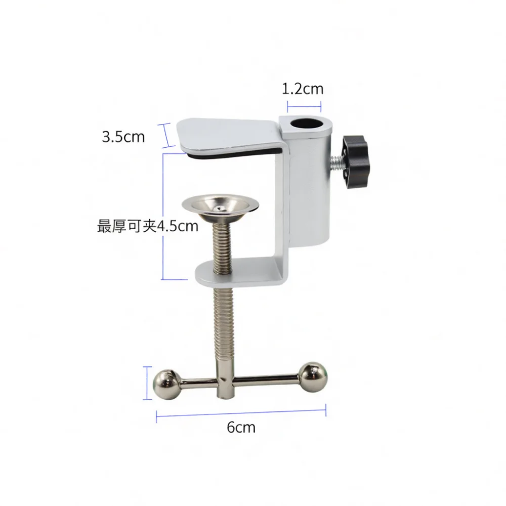 Heavy Duty Iron C Clamp Desk Mount Base For Swing Arm Lamp LED Lighting Fixture Adjustable Holder Stand Mounting Part