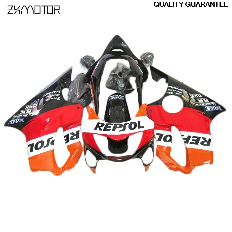 

Injection Mold Motorcycle Fairing kits for Honda CBR600 F4 1999 2000 orange black fairings set cbr 600 f4 99 00 HB16