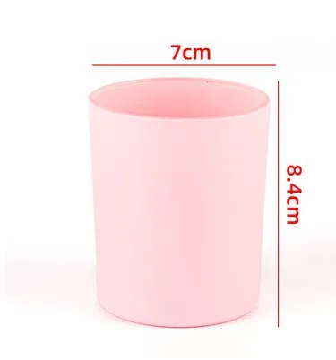 200ml Glass Candle Holder Colorful Aromatic Candle Cup Glass Candle Holder Home Decor Candle Stick Holder Candelabros m