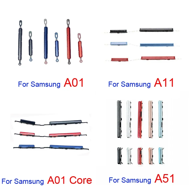 20 Sets für Samsung Galaxy A01 Core A013 A11 A21 A21s A31 A41 A51 A71 4G Telefon Neue Power Lautstärke Ein Aus Externe Taste Schlüssel