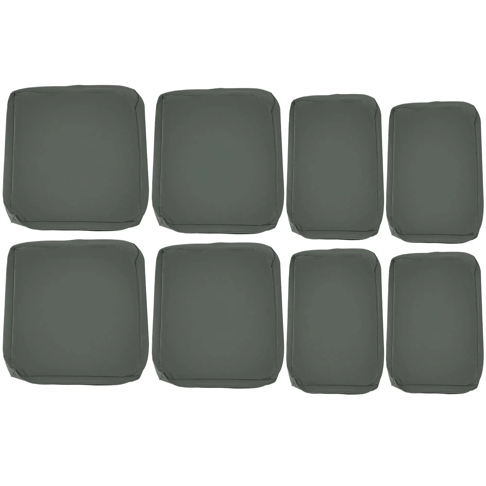 Deep Grey Polyester Rattan Sofa Cushion Covers