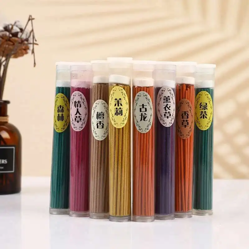 50 قطعة عصي البخور النباتية الطبيعية الروائح العطر التوابل الهواء النقي رائحة الهواء الطازج مزيل العرق الخزامى #2