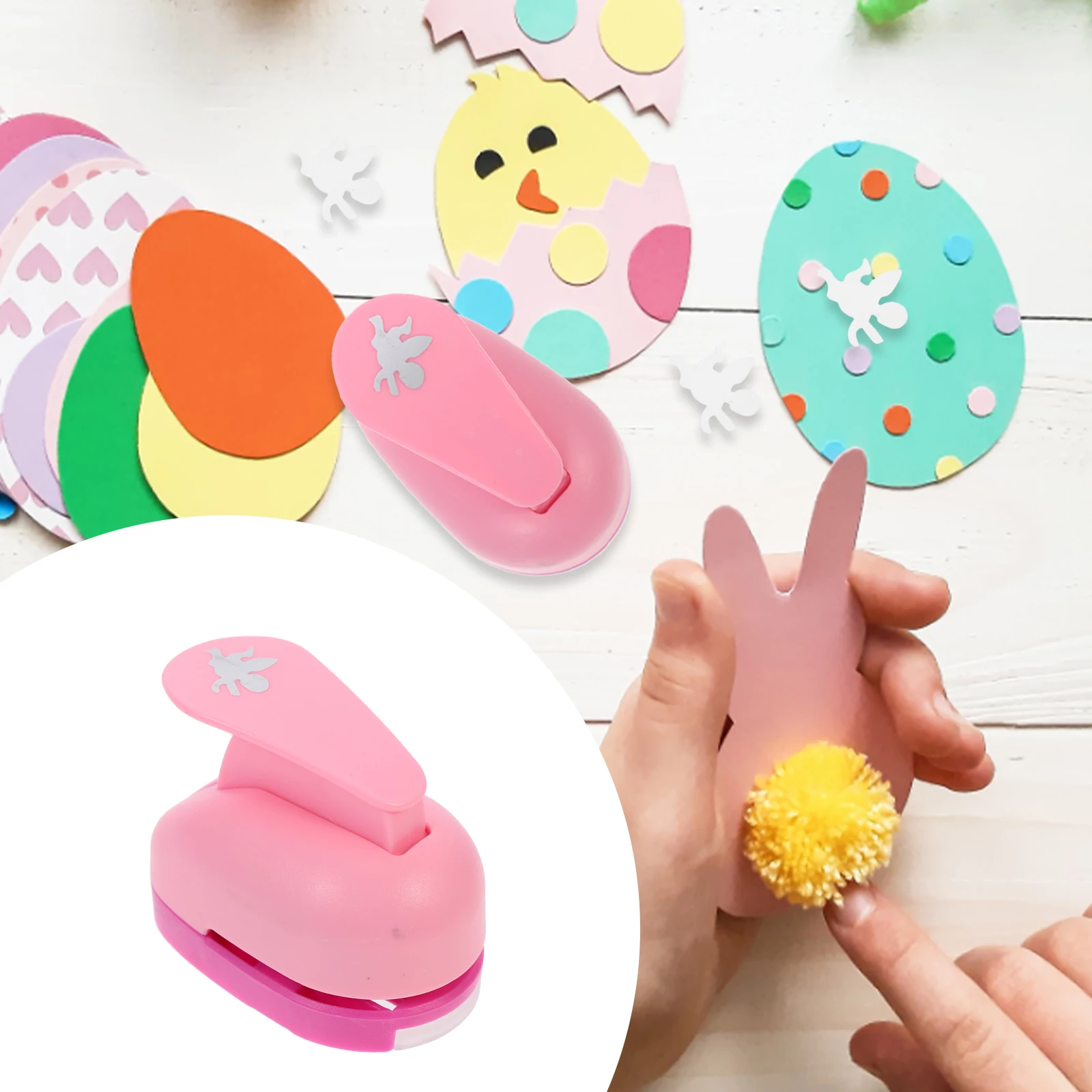 

10Pcs Portable DIY Crafts Paper Puncher Art Punch Scrapbook Label Maker Handheld