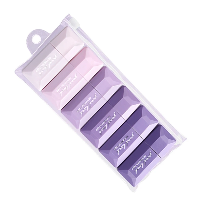 6 Pcs Correction Tape White Out Tape Correction Tape Large Capacity Correction Rollers for Instants Corrections