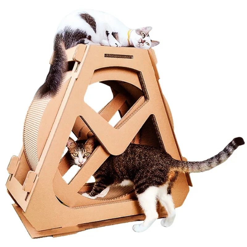 

Cat Treadmill Water Wheel Ferris Wheel Cat Claw Grinder Cat Climbing Frame Corrugated Paper Roller Sports Pet Supplies