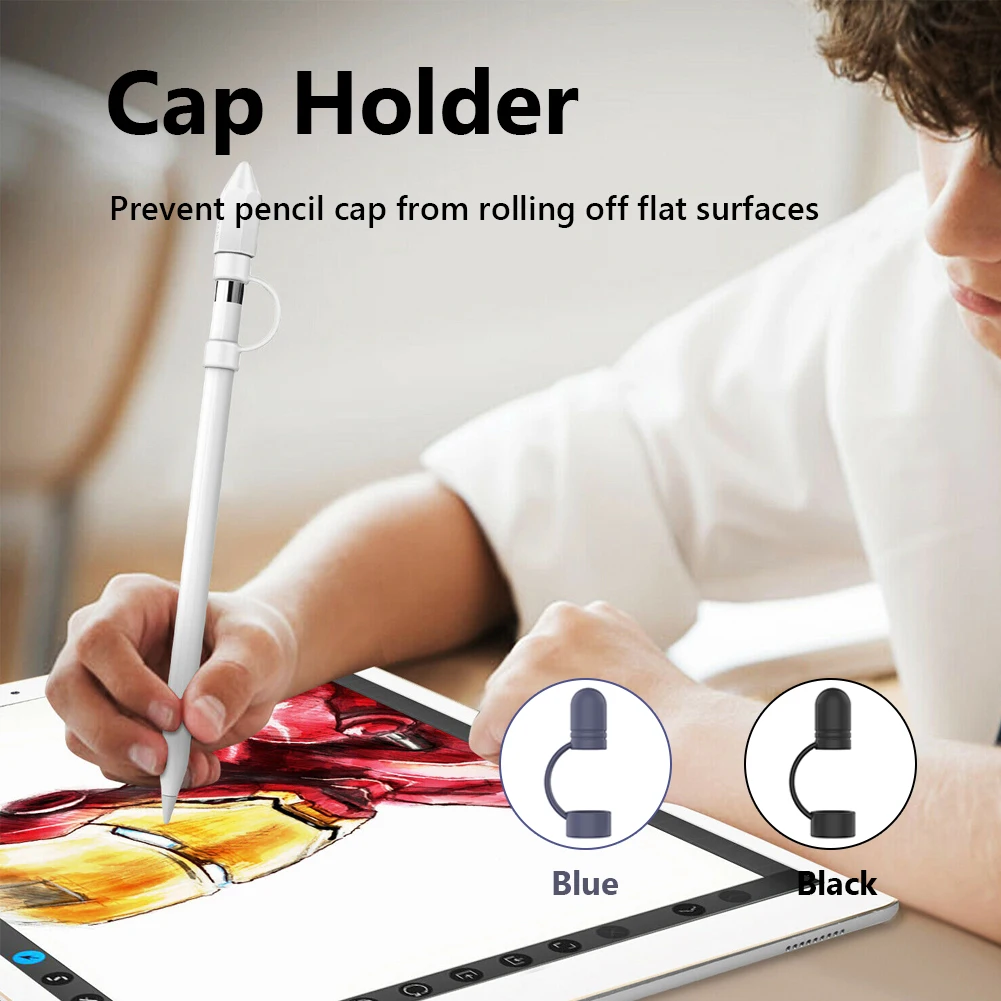 

3pcs/Set Replacement Pencil Cap Protective Sleeve Cover Compatible for Pencil Pen Nib Tip Stylus Accessories