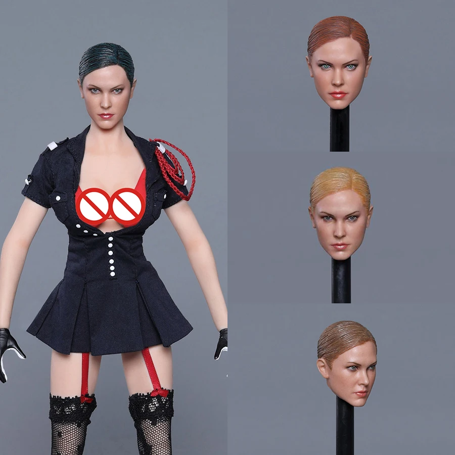 

GACTOYS GC022 1/6 Beauty European Female Killer Head Carving with Fierce Eyes Fit 12" Action Figure Doll Suntan Body Headsculpt