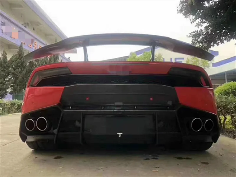 

Используется для Lamborghini Huracan LP610, обновленная задняя губа из углеродного волокна в стиле M, задний бампер, комплект заднего диффузора