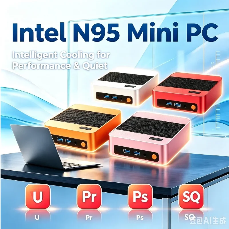 New Portable Core N95 Mini PC,16GB RAM,1TB/2TB SSD,WiFi6 BT5.2,4K@60Hz UHD,Compact Desktop Computer for Home Office Study Gaming