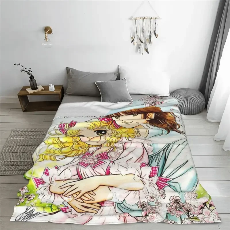 Candy Candy Anime Anni Fleece Blankets Japanese for kids Awesome Throw Blanket for Home 200x150cm Rug Piece