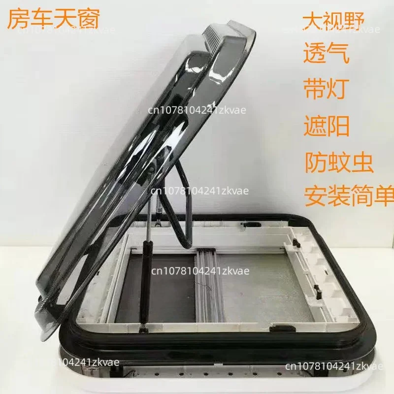 3-Size with LED Light 500/700/800 x 500mm Cut Out for Motorhome Large Caravan RV Skylight Roof Vent Hatch