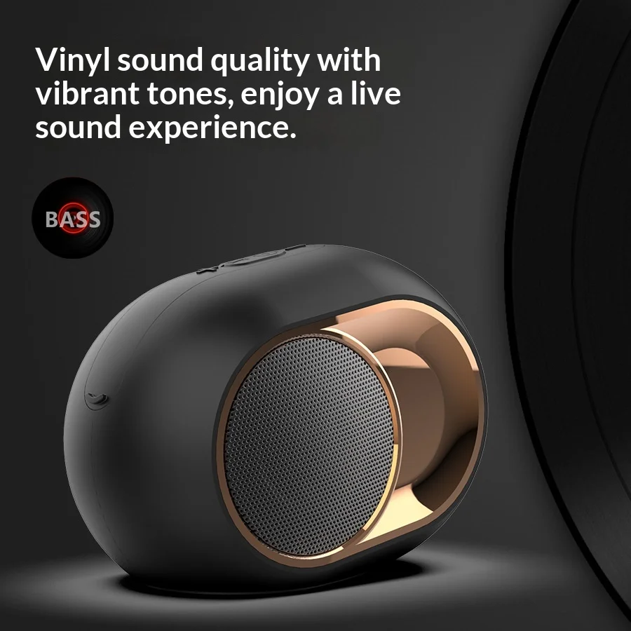 X6 Bluetooth Speaker TWS Portable Bluetooth Wireless Subwoofer Plug-in Card Bluetooth Audio Stereo 3D Bass Music Player