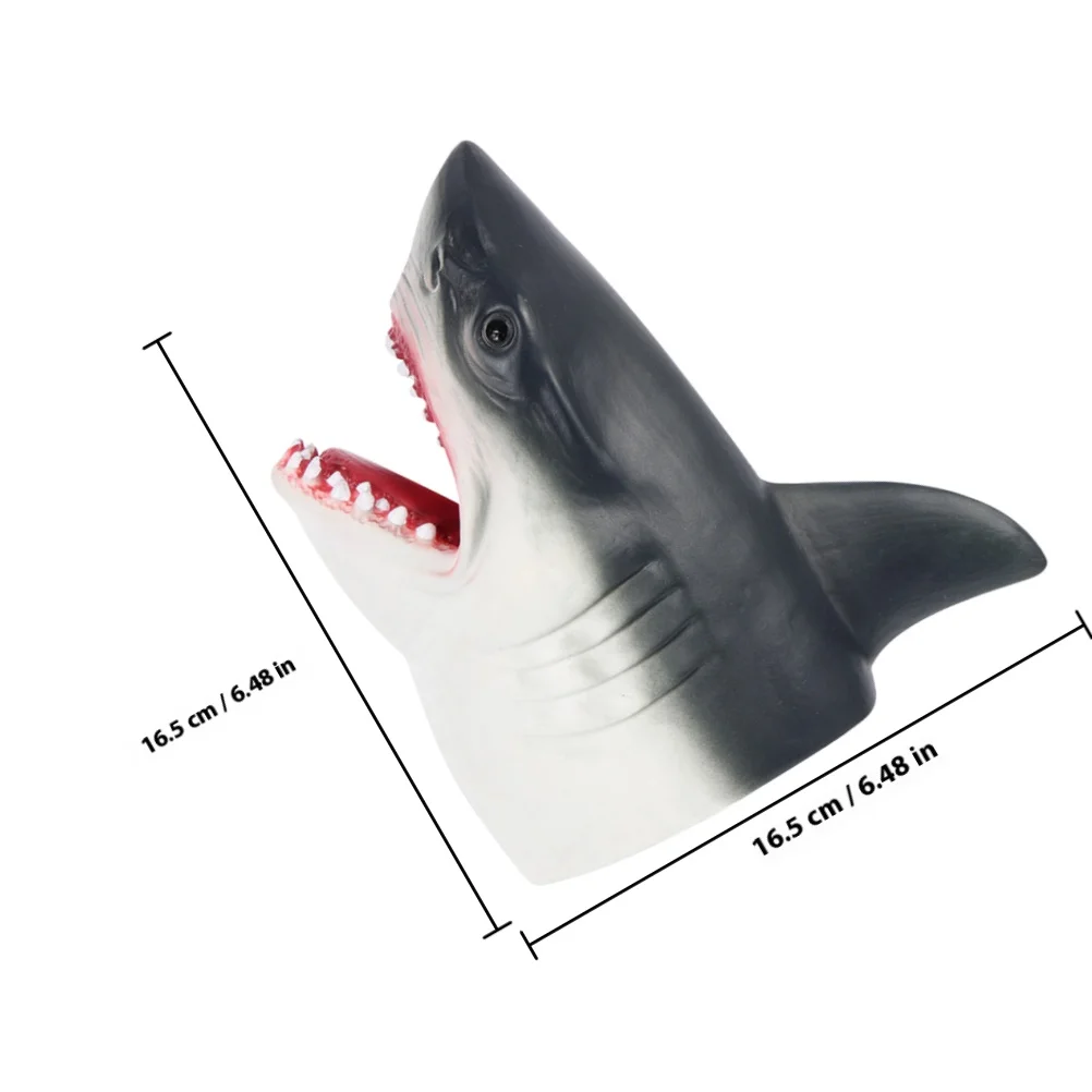 2 pçs dedo de tubarão crianças educacional storytime fantoche de mão animal jogar aprendizagem para crianças criativo fantoche de tubarão