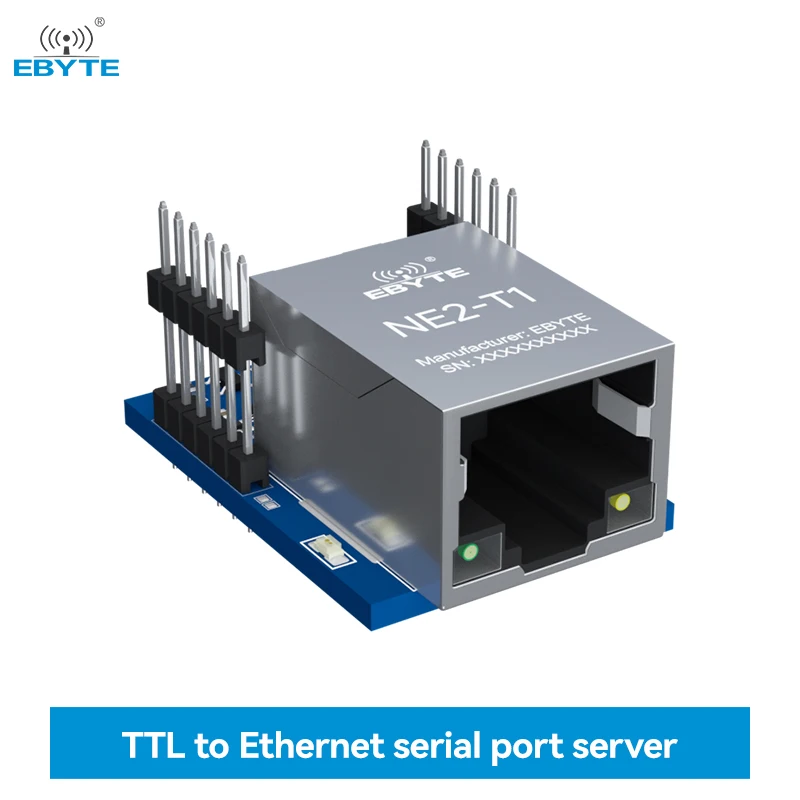 TTL Serial to RJ45 Ethernet Module Modbus TCP to RTU Support MQTT Protocol Low Power Virtual Serial Port EBYTE NE2-T1 NE2-T1B