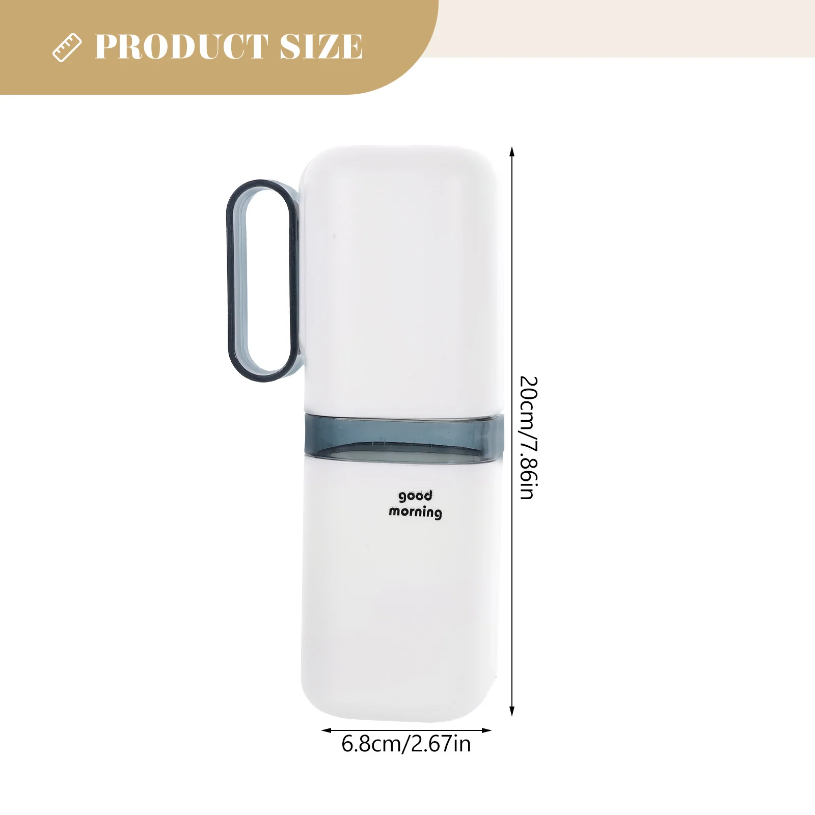 กล่องใส่แปรงสีฟันแบบพกพา 2 ชิ้น พร้อมที่เก็บยาสีฟัน ป้องกันการรั่วซึม แน่นหนา ปลอดภัย เหมาะสำหรับการเดินทางและตั้งแคมป์