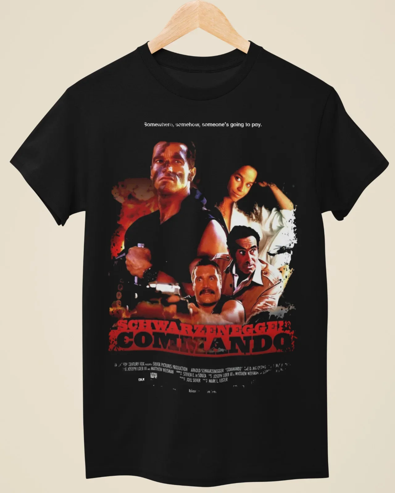 

Commando — черная футболка унисекс, вдохновленная фильмом