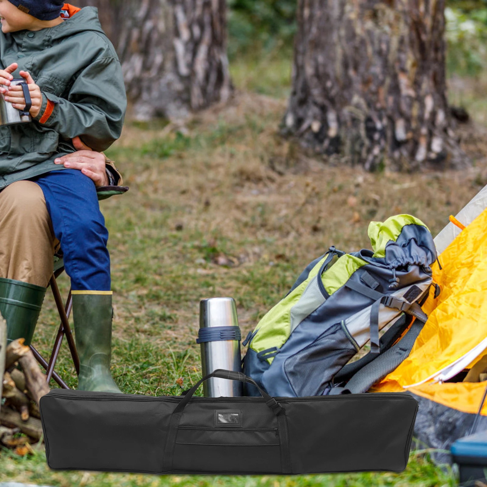 

1pcs Recurve Canvas Tote Handbag 150CM Longbow Backpack Portable Shoulder Bag Outdoor Hunting Storage Pouch