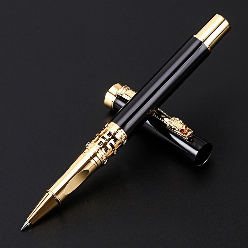 Classic Design Full Metal Brass Copper Roller Ballpoint Pen Business Men Gift Writing Pen Buy 2 Send Gift F19E