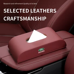 Car Tissue Box Holder Centre Console Armrest Napkin Holder Auto Seat Backrest Tissue Holder For Land Rover Freelander L2 LF Rang