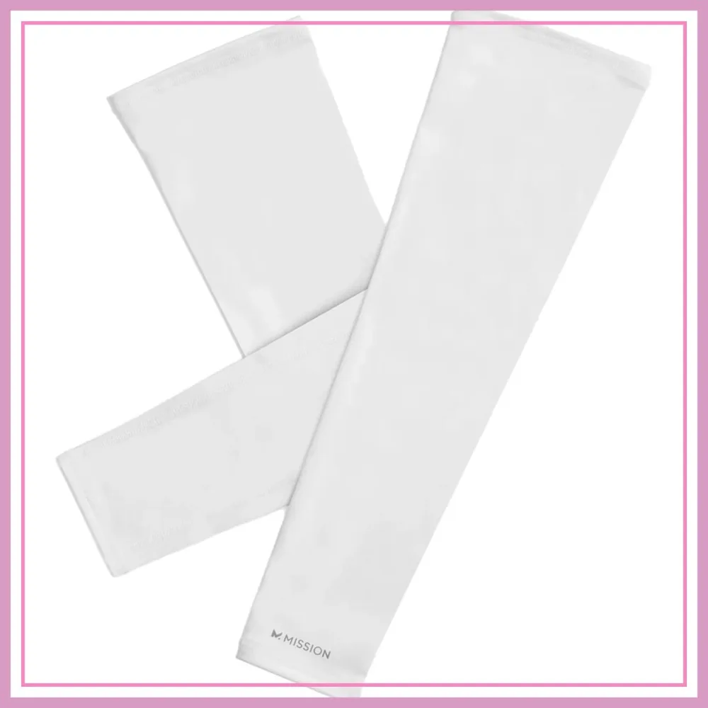 

Cooling Sun Sleeves - Lightweight Stretch Fabric - Cools Up to 2 Hours - UPF 50 Protection - Machine Washable