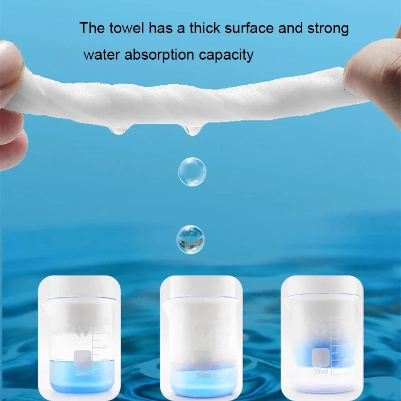 100枚入り 生分解性フェイスタオル |   プレミアムコットンメイク落とし |   特厚低刺激性クレンジングティッシュ