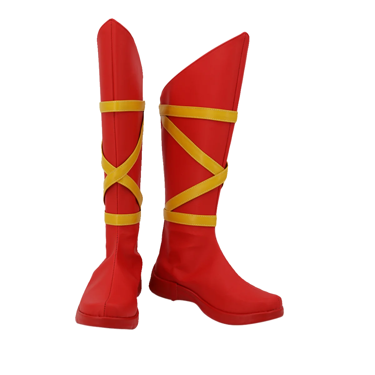 Alan Scott Green Lantern Costume Cosplay Scarpe Stivali fatti a mano in ecopelle