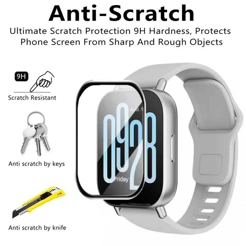 ฟิล์มสําหรับ Xiaomi Redmi Watch 5 Active อุปกรณ์เสริมป้องกันหน้าจอ HD CLEAR Anti-Scratch Soft Glass สําหรับ Redmi นาฬิกา 4/3 Active