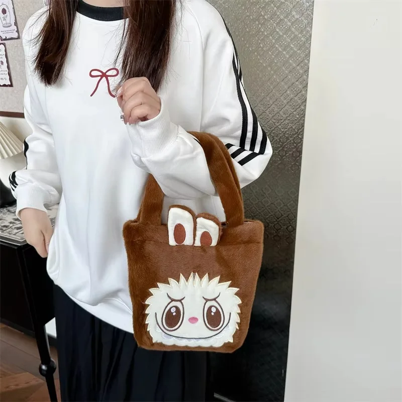 Hot New Labubu Trend Tote Bag Stylish Children'S Shoulder Bag Everything Casual Backpack Cute Dolls Kawaii Girl Xmas Gifts