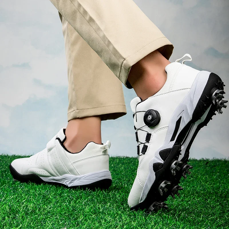 Professzionális Golf cipők spikes Golf Surranó számára férfiak Lakályos Séta footwears Fényűzés edzőterem Surranó