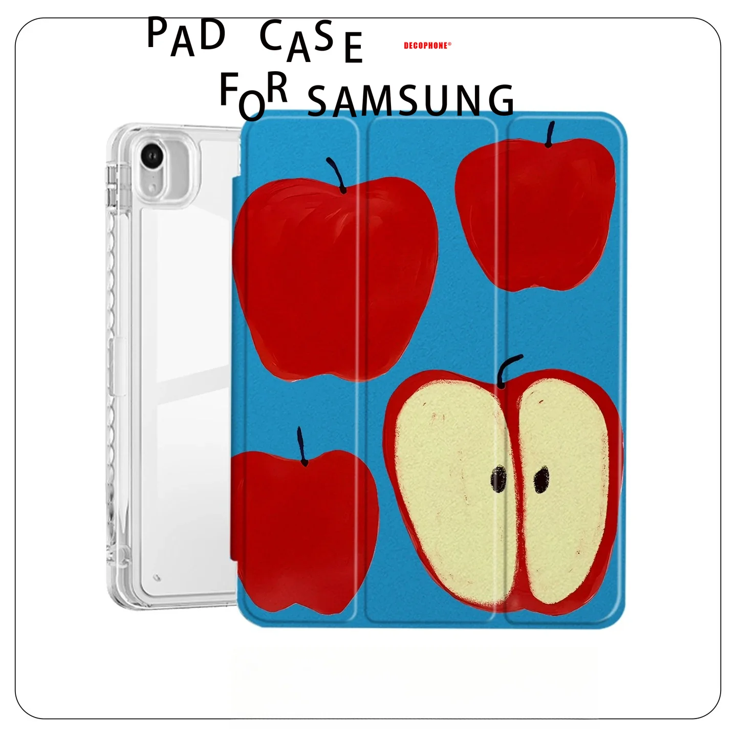 

For Samsung Galaxy Tab A8/A9/A11+FE LITE PLUS/Galaxy Tab S6 Lite/S7/S8/S9/S10+ FE "Fruit~" tri-fold case