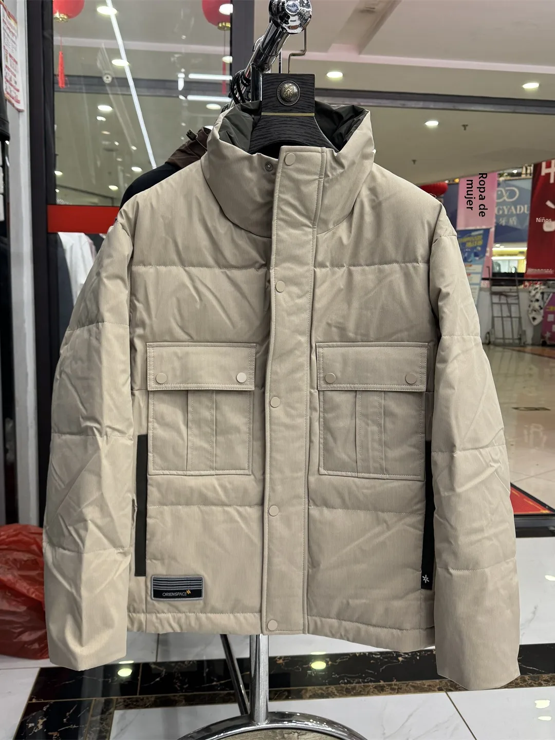 Chaqueta de Plumón para Hombre, Otoño-Invierno, 90% Plumón de Pato, Resistente al Viento, sor Medio, Estilo Juvenil, Sin E...