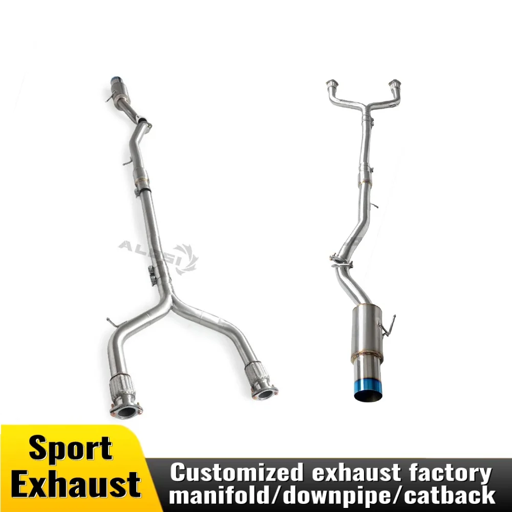 

For Infiniti Q50 2.0T 2014-2022 stainless steel high flow exhaust middle pipe muffler auto parts exhaust system modification