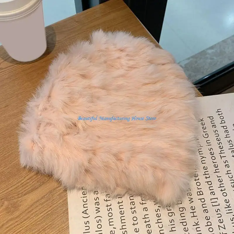 e56a-hat-vintage-warm-hat-plush-ear-for-protection-female-fall-wint